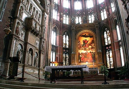 S. Maria dei Frari, interno – battesimo di Luigi